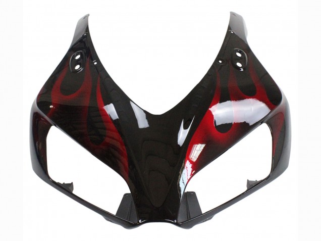 2006-2007 Glossy Black Red Flame Honda CBR1000RR Motorcycle Fairing Australia