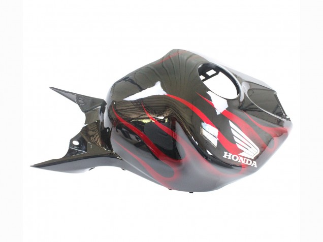 2006-2007 Glossy Black Red Flame Honda CBR1000RR Motorcycle Fairing Australia