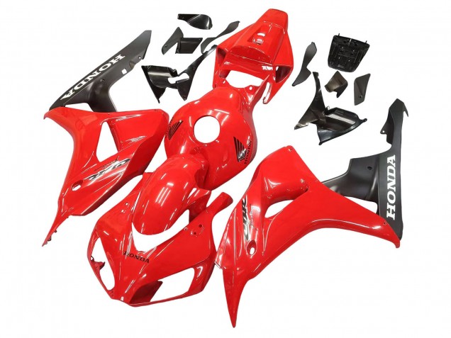 2006-2007 Red Matte Black Honda CBR1000RR Motorcycle Fairings Australia