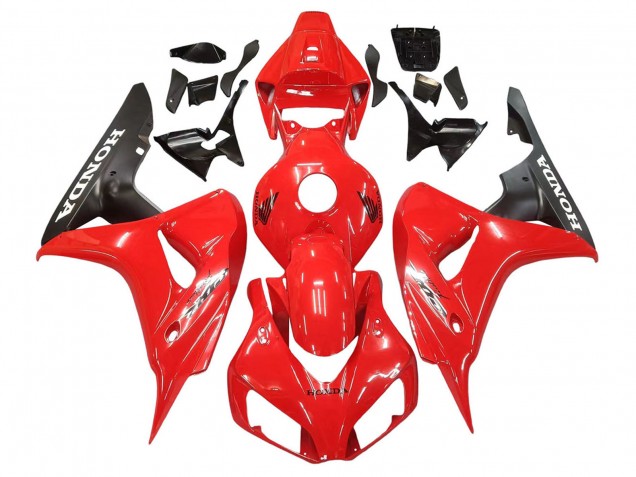 2006-2007 Red Matte Black Honda CBR1000RR Motorcycle Fairings Australia