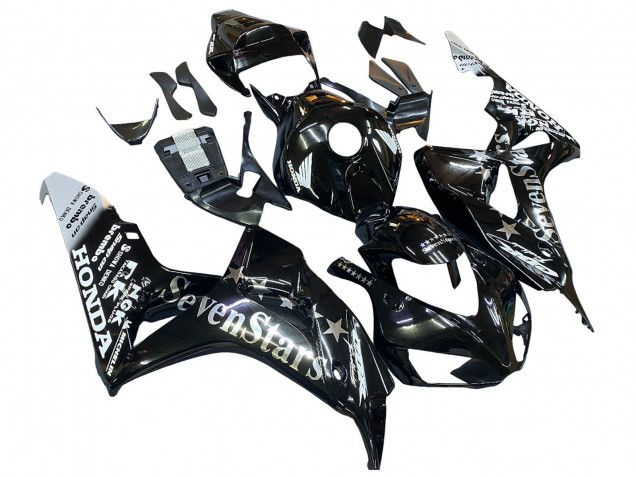 2006-2007 Glossy Black Gold SevenStars Honda CBR1000RR Motorcycle Fairings Australia
