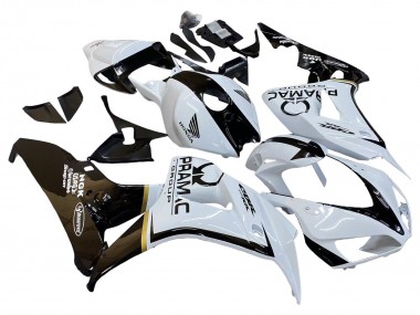 2006-2007 White Glossy Black Pramac Honda CBR1000RR Motorcycle Fairings Australia