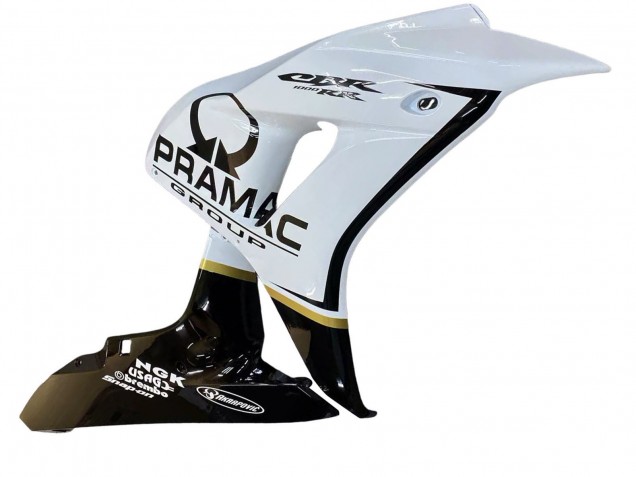 2006-2007 White Glossy Black Pramac Honda CBR1000RR Motorcycle Fairings Australia