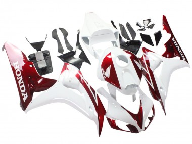 2006-2007 White Red Honda CBR1000RR Motorcycle Fairings Australia