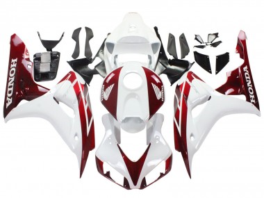 2006-2007 White Red Honda CBR1000RR Motorcycle Fairings Australia