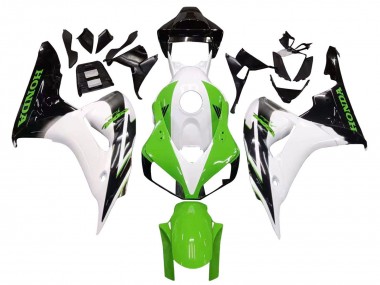 2006-2007 White Green Glossy Black Honda CBR1000RR Motorcycle Fairing Australia