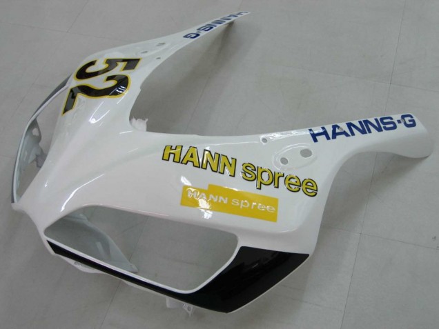 2006-2007 White Green Glossy Black Hannspree 52 Honda CBR1000RR Motorcycle Fairings Australia