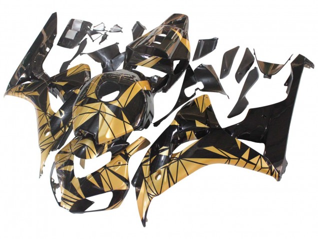 2006-2007 Gold Glossy Black Honda CBR1000RR Motorcycle Fairings Australia