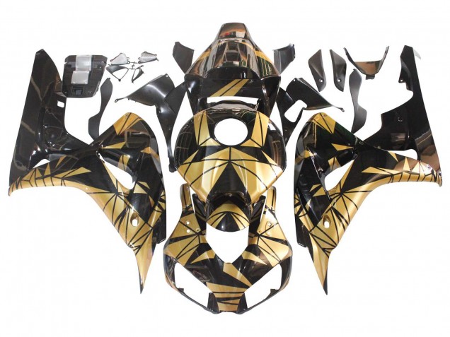 2006-2007 Gold Glossy Black Honda CBR1000RR Motorcycle Fairings Australia