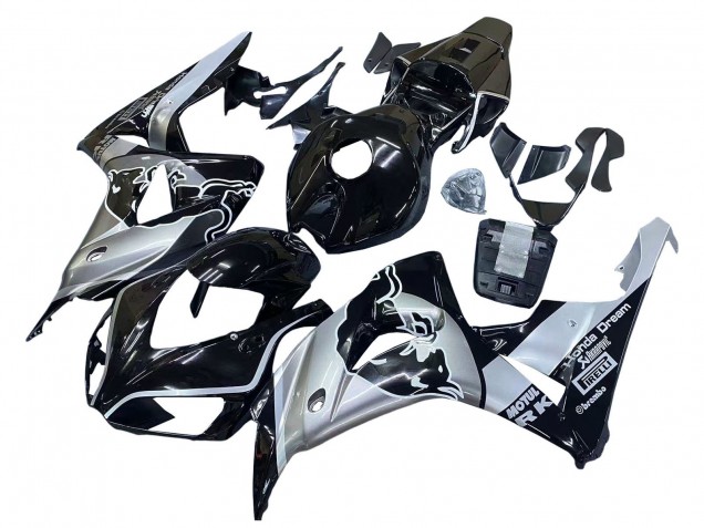 2006-2007 Silver Glossy Black Red Bull Honda CBR1000RR Motorcycle Fairings Australia