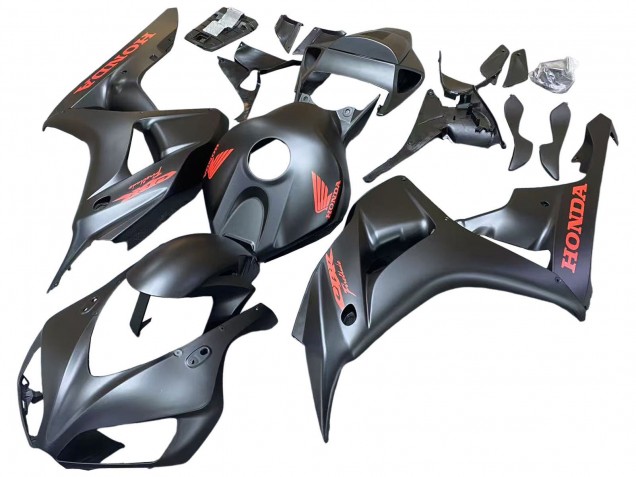 2006-2007 Matte Black Red Decals Honda CBR1000RR Motorcycle Fairings Australia