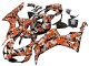 2006-2007 Black Orange Silver Camouflage Honda CBR1000RR Motorcycle Fairings Australia