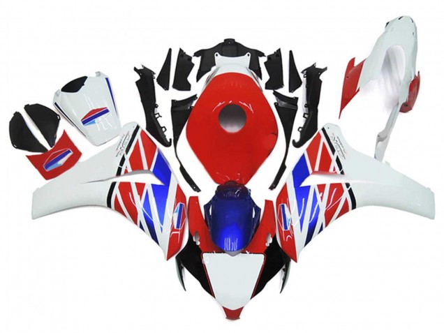 2006-2007 White Red Blue Honda CBR1000RR Motorcycle Fairings Australia