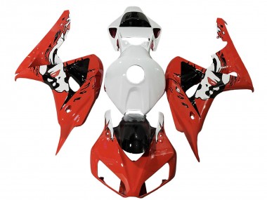2006-2007 White Red Glossy Black Honda CBR1000RR Motorcycle Fairings Australia