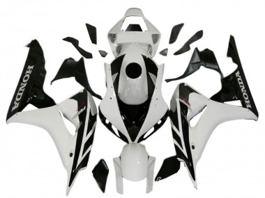 2006-2007 White Glossy Black Honda CBR1000RR Motorcycle Fairing Kits Australia