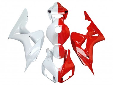 2006-2007 White Red Split Honda CBR1000RR Motorcycle Fairings Australia