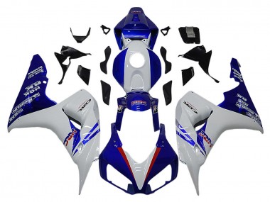 2006-2007 White Red Blue HRC Honda CBR1000RR Motorcycle Fairings Australia
