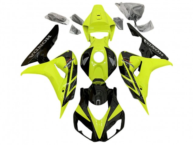 2006-2007 Yellow Glossy Black Honda CBR1000RR Motorcycle Fairings Australia