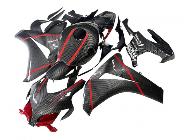 2008-2011 Black Carbon Fiber Red Honda CBR1000RR Motorcycle Fairings Australia