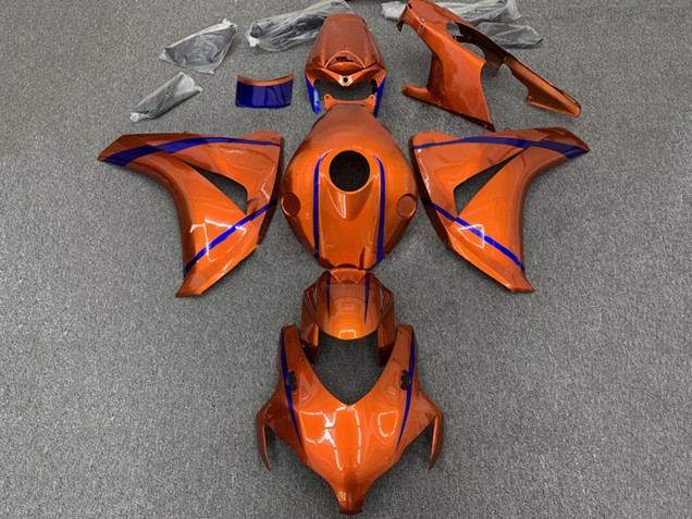 2008-2011 Orange Blue Stripe Honda CBR1000RR Motorcycle Fairings Australia