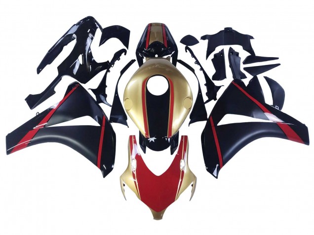 2008-2011 Gold Red Glossy Black Honda CBR1000RR Motorcycle Fairings Australia