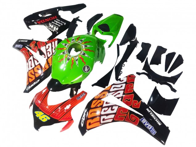 2008-2011 Green Orange Glossy Black Rossi Michelin 46 Honda CBR1000RR Motorcycle Fairings Australia