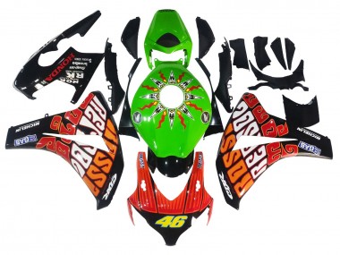 2008-2011 Green Orange Glossy Black Rossi Michelin 46 Honda CBR1000RR Motorcycle Fairings Australia