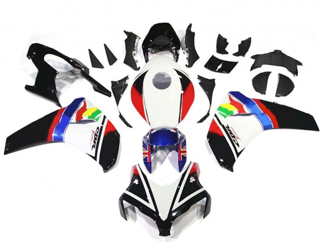 2008-2011 White Red Blue Glossy Black Star Honda CBR1000RR Motorcycle Fairings Australia