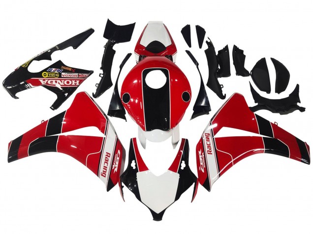2008-2011 Red White Glossy Black Racing Honda CBR1000RR Motorcycle Fairings Australia