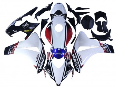 2008-2011 White Red Blue Black Star Lee Carrera Honda CBR1000RR Motorcycle Fairings Australia