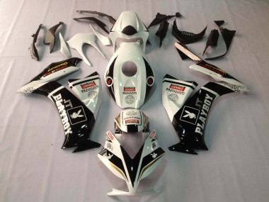 2012-2016 White Glossy Black Rizoma Playboy Honda CBR1000RR Motorcycle Fairings Australia