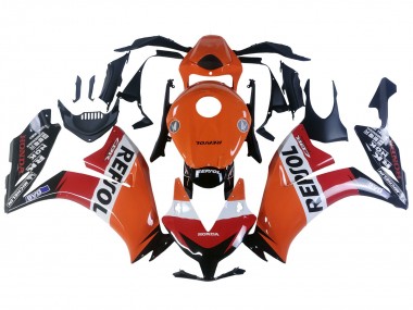 2012-2016 Orange White Red Repsol Honda CBR1000RR Motorcycle Fairings Australia