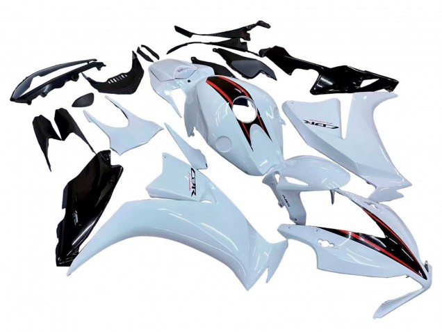2012-2016 White Glossy Black Honda CBR1000RR Motorcycle Fairings Australia