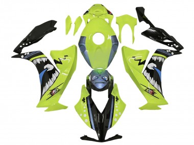 2012-2016 Light Green Blue Glossy Black Shark Honda CBR1000RR Motorcycle Fairings Australia