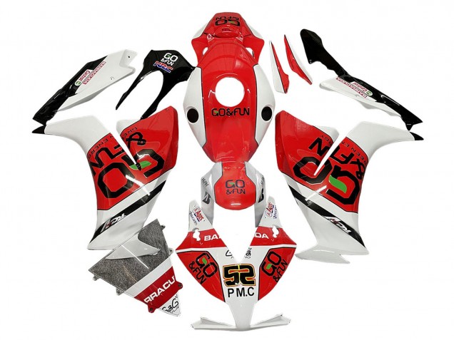 2012-2016 White Red Black Go Fun Honda CBR1000RR Motorcycle Fairings Australia