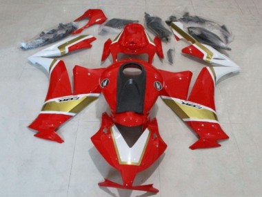 2012-2016 White Red Gold Honda CBR1000RR Motorcycle Fairings Australia