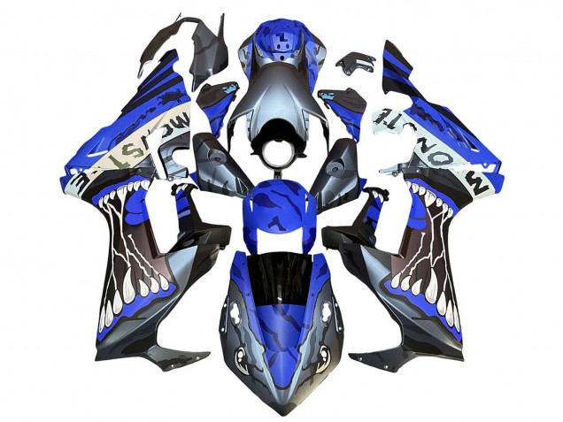 2017-2023 Blue Grey Glossy Black Monster Honda CBR1000RR Motorcycle Fairings Australia