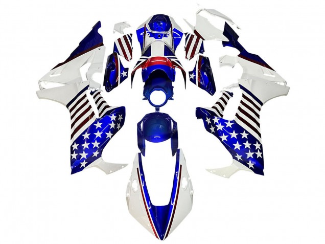 2017-2023 White Blue Red Star Honda CBR1000RR Motorcycle Fairings Australia