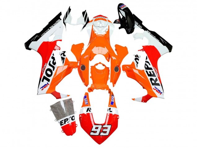 2017-2023 White Orange Red Glossy Black HRC Repsol 93 Honda CBR1000RR Motorcycle Fairings Australia