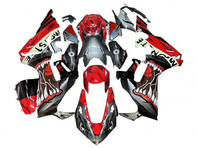 2017-2023 Red Grey Black Monster Shark Honda CBR1000RR Motorcycle Fairings Australia