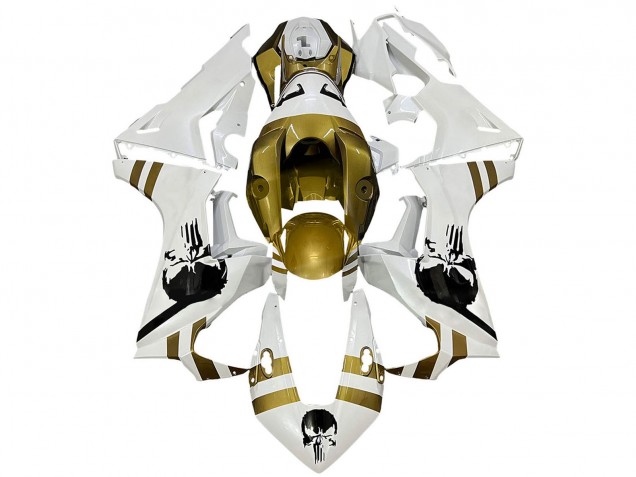 2017-2023 White Dark Gold Honda CBR1000RR Motorcycle Fairings Australia
