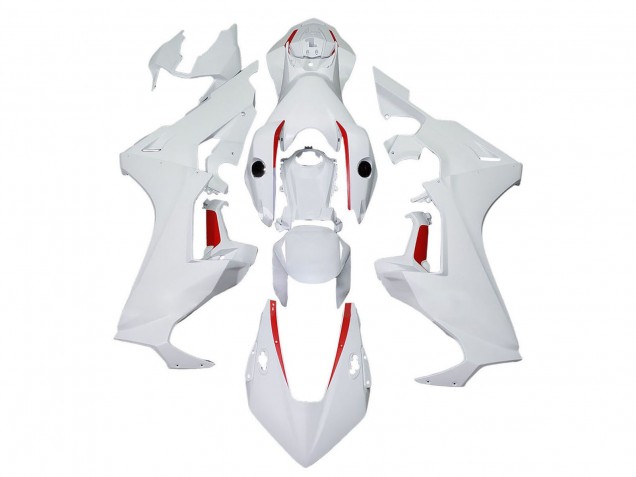 2017-2023 White with Red Line Honda CBR1000RR Motorcycle Fairings Australia