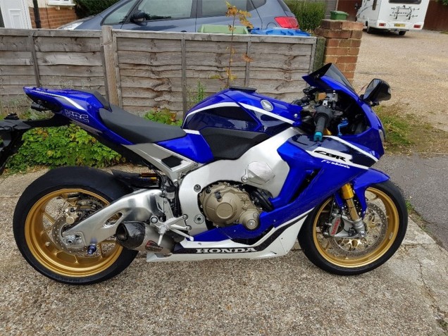 2017-2023 White Blue Honda CBR1000RR Motorcycle Fairings Australia