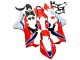 2017-2023 White Red Blue Honda CBR1000RR Motorcycle Fairing Kits Australia