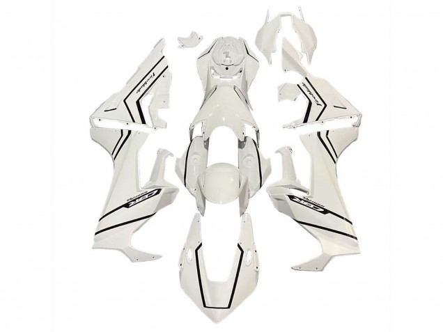2017-2023 White with Black Stripe Fireblade Honda CBR1000RR Motorcycle Fairings Australia
