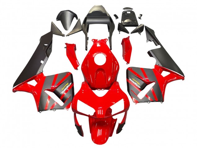 2003-2004 Red Matte Black Racing Honda CBR600RR Motorcycle Fairings Australia