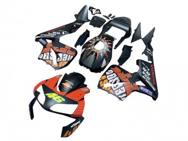 2003-2004 Matte Black Orange Repsol Rossi 46 Honda CBR600RR Motorcycle Fairings Australia