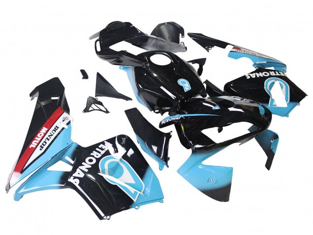 2003-2004 Light Blue Red Glossy Black Dunlop Honda CBR600RR Motorcycle Fairings Australia