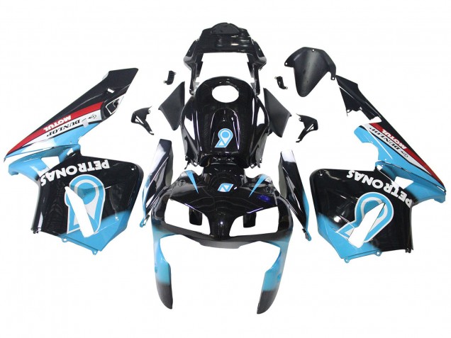 2003-2004 Light Blue Red Glossy Black Dunlop Honda CBR600RR Motorcycle Fairings Australia