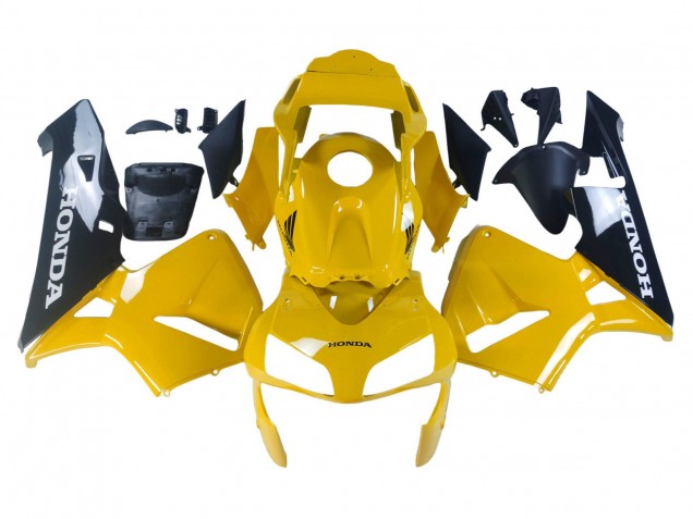 2003-2004 Yellow Glossy Black Honda CBR600RR Motorcycle Fairings Australia
